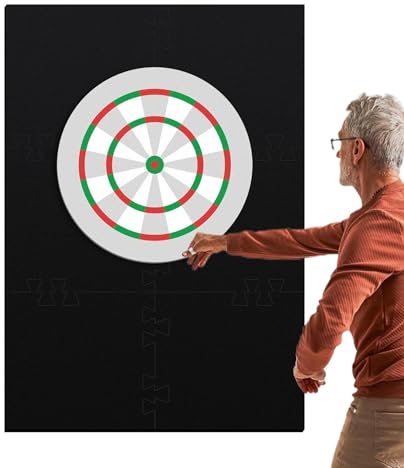 Dartscheiben-Rückwand-Wandschutz, Dartscheiben-Rückwand - 27x40 Zoll Dartscheiben-Rückseite - Dart-Wandschutz mit verlängerter Länge, Dartscheiben-Rückwandschutz, stabile Wandschützer