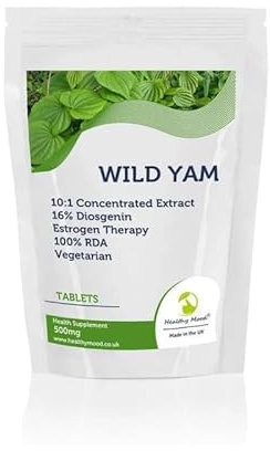 Wild Yam 500mg Vegetarian 60 Tablets Diosgenin Estrogen Therapy