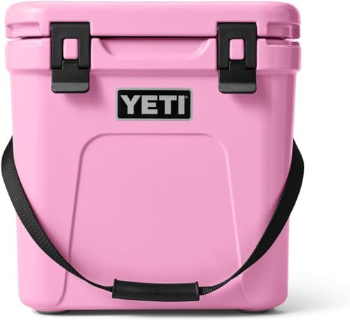 YETI Roadie 24 Cool Box, Insulated Hard Cooler, Power Pink