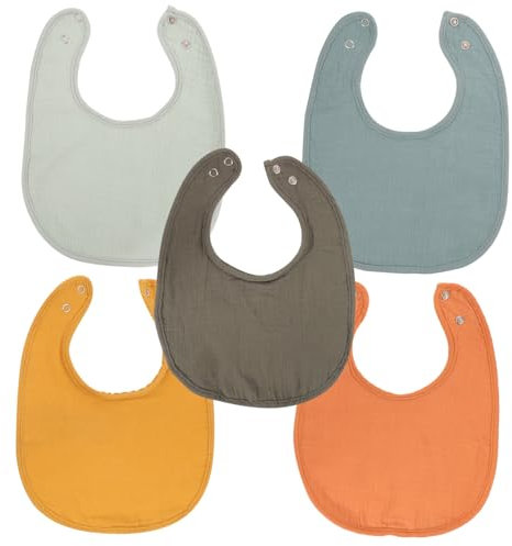 ifundom 5stücke Sabberlätzchen Für Junge Mädchen Baumwolllätzchen Für Kleinkinder Beißlätzchen Zum Zahnen Fütterlätzchen Für Essen Leicht Tragbar Für Unterwegs