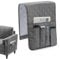 YancLife Sofa Armrest Organizer, Sofa Couch Waterproof Chair Armrest Durable Soft Caddy Organizer Holder for Phone, Cellphone, Book, Magazines, TV Remote Control, Space Saver Bag (Grey)