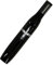 Porte cigarettes porte filtre à tabac goudronné propre réutilisable avec filtre multiplex microporeux pour cigarettes de taille standard Ø 8 mm, fumée fine Ø 6 mm et 5 mm. (Noir)