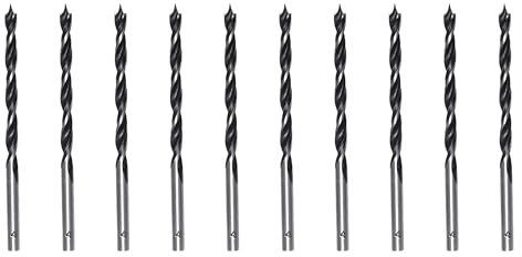 Foyscr 10 Piece 4mm Brad Point Wood Drill Bits, Professional Carbon Steel, Clean Efficient Drilling