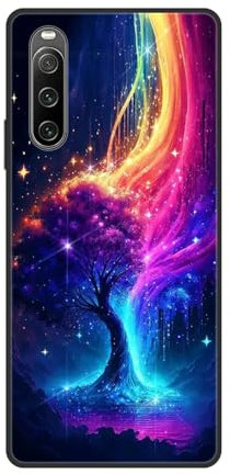 JEZSTHAI Schutzhülle Kompatibel mit Handy Sony Xperia 10 IV Hülle Silikon Muster Design Handyhülle,Ultra Dünn Weiche Fallschutz Stoßfeste Anti-Kratzt Rückseite Bumper Case,B08