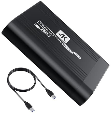 WOURRD Videoaufnahmekarte 1080P 4K 60fps Für Reibungsloses Streaming Und Aufzeichnen Von Twitches Live Übertragungen Und Mehr