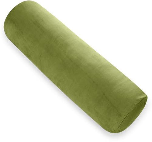 AS AWESLING Body Pillow for Adults, Full Body Pilllow for Sleeping, Long Round Cervical Pillow, Bolster Side Sleeper Pillow with Cover (Grasgrün, 90 x 20 cm)
