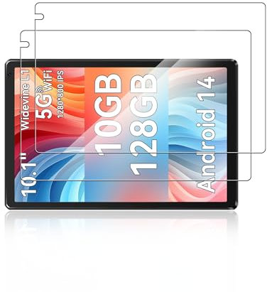 (2 Pack) Screen protector for Ainmel 107 Tablet 10.1 inch Tablet, Tempered Glass Film - Durable,Anti-Scratch, Touch-Sensitive, Anti-Fingerprint