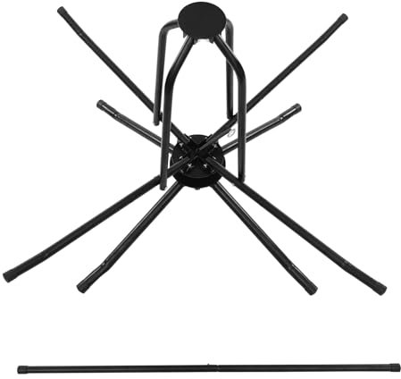 Underfloor Heating Pipe Decoiler Heating Pipe Dispenser Double Bearings Adjustable Bracket Diameter, with Spring & Canvas Bag, Max.Load-Bearing Capacity 200kg, Black