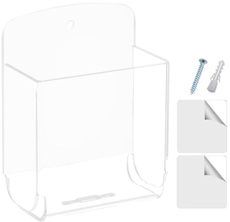 syayw Fernbedienungs-Wandhalter – Universal-Fernbedienung für die Wand, AC-Halter, Organizer, Acryl-Aufbewahrungsbox, Wandmontage, Fernbedienungen für Zuhause, Büro, Schreibtisch, Klassenzimmer