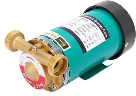 HuKaiL Gartenpumpe, 120W Wasserpumpe Garten Selbstansaugend mit 25L/min Durchfluss & 15m Pump Lift, 2860 U/min Kreiselpumpe Hauswasserautomat Brunnenpumpe mit Pumpeneinlassfilter für Haus