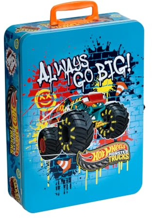 Theo Klein 2557 Hot Wheels Monster Trucks - Sammelkoffer für 8 Autos