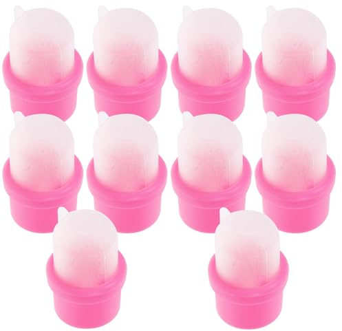Healifty Nail Polish Soaker Caps Nail Polish Remover Cover 20Pcs for DIY and Soak