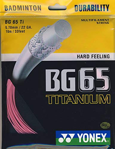 Yonex BG-65 Ti Pink Badminton String