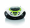 Lenco SCD-38 USB Vert - Radio FM portatile con lettore CD/MP3 - Ingresso USB - Ingresso AUX - Vert