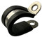 25mm Rubber Lined P Clips Hose Pipe Clamp Stainless Steel - Premium Quality pack of 5
