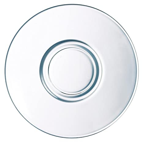 Arcoroc ARC L3697 Voluto Untertasse, Glas, transparent, 6 Stück