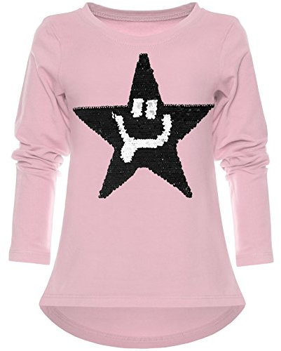 BEZLIT Kinder Mädchen Pullover Wende Pailletten Sweatshirt 21897 Rosa 104