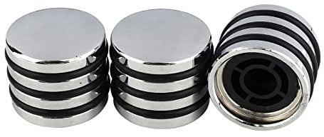 Pxyelec Gitarren Drehknöpfe, Gitarren Drehknöpfe für Potentiometer Lautstärke-Klangregelung, Chrom, 3er Pack | Passend für Standard-Potentiometer, verchromt, langlebig, einfach zu installieren
