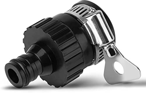 Garsent Aussenhahn Adapter, Universal Hahnanschluss Edelstahl Wasserhahn Anschluss Adapter Mischbatterie Gartenschlauch Rohr Verbinder (<20 mm Durchmesser, ohne Gewinde)