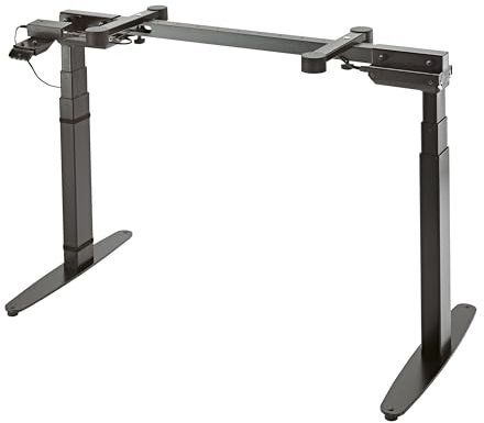 K&M 18800 Keyboardtisch Omega-E - Schwarz aus Stahl - elektronische Höhenanpassung mit Memoryfunktion - Bedienung per App