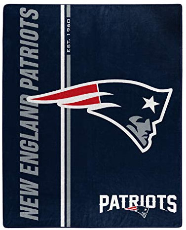 Northwest NFL New England Patriots 50x60 Raschel Restructure Designdecke, Teamfarben, Einheitsgröße (1NFL070860076RET)