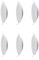 LEDLUX Lot de 6 spots LED encastrés Plafond plâtre rond 18 W Diamètre 225 mm Trou 210 mm (blanc neutre 4000 K)