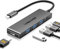 Lemorele USB C Hub - USB C Adapter 5 in 1 Aluminiumgehäuse mit 4K HDMI, 3 USB-A, PD 100W, Docking Station USB C für MacBook Air/Pro M1, iPad M1, Windows, Switch, Chromecast, Lenovo, Android und mehr