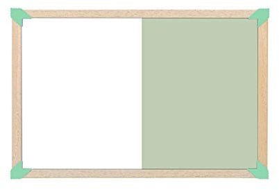 Whiteboard Einseitige Zweifarbige Spleißfarbe Trockener Löschbrett Holzrahmen Für Home Office Student Nachricht Memo Graffiti Lehre(Size:80X120CM,Color:Grün)