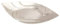 NKlaus Plato de Vela Ovalado 21x11cm latón niquelado Plato de decoración de Mesa 10605