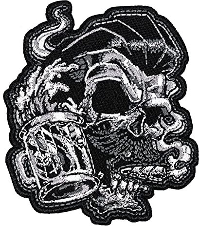 Spaß Kostet Aufnäher Aufbügler Patch Rockn Roll Smoke Drink