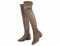 Greatonu - Stivali sopra il ginocchio da donna, caldi, per inverno, stivali alti con cerniera laterale, Tortora 1 77 pollici, 41 EU
