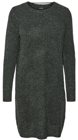 Vero Moda Women's Vmdoffy Ls O-Neck Dress Ga Noos, Pine Grove/Detail: Melange, XS UK