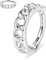 hengkaixuan 16G Knorpelohrringe Conch Hoop Ring Silber Septum Schmuck Daith Ring Chirurgenstahl Nasenring 10mm Tragus Rook Creolen Lobe Nasenringe Kleine Creolen Piercing Kettenform