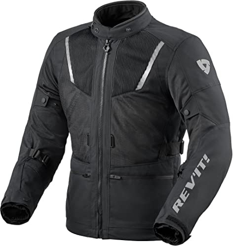REV'IT! Levante 2 H2O Textiljacke – Wasserdicht – Mesh-Einsätze – Schwarz