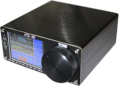 Si4732 Allband-Radioempfänger Aluminiumlegierung ATS-25 DSP-Empfänger FM LW (MW und SW) SSB mit 2,4 Zoll Touchscreen Suche HAM Band Quick Channel