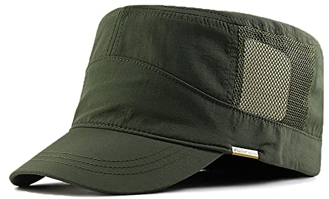 YAMEE Cappelli Uomo Estivi Traspirante, Berretto Militare Regolabile, Cappello Baseball Vintage, Berretto da Baseball Piatto Superiore