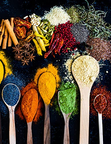 Queence Ceranfeldabdeckung Gewürze Induktionsherd-Abdeckung 40x52 cm | Herdabdeckplatte aus Acrylglas | Herdschutz | Spritzschutz | Abdeckplatte