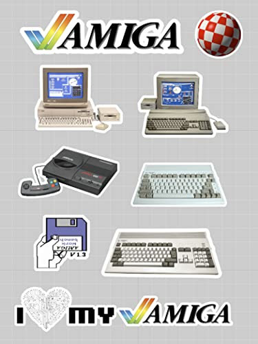 TAR Amiga Computer Stickers - Retro Collectable - A1000, A500, A600, CD-32 & More