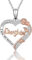 VOSAP Daughter Gifts, S925 Sterling Silver Rose Flower Necklace Jewellery Present, Perfect Christmas Mother’s Day Birthday Gift for Daughter from Mum Dad