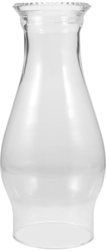 Warmhm Glass Lampshade Glass Globe Lampshade Oil Lamp Chimney Clear Retro Light Cover Oil Lamp Cover Chimney Lamp Shades Lamp Cover for Kerosene Lamp Kerosene Fuel Dome Cover L888 Candle