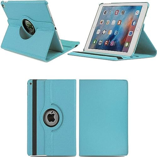PROTech 360 Rotate Case for iPad 9.7-Inch Air 1 (2013), iPad Air 2 (2014), iPad 5th (2017) iPad 6th (2018) Auto Sleep/Wake, Lightweight Protective Tablet Cover (Aqua)