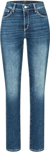 Mac - Damen 5-Pocket Jeans, Dream Authentic (5412-90-0357L), Größe:W38, Länge:L30, Farbe:medium Blue Basic wash (D675)