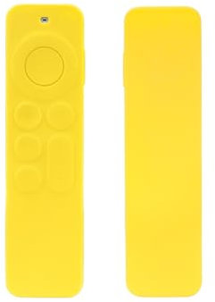 FTRONGRT Étui Coque en Silicone Compatible avec Apple TV 6 Télécommande, Ultra-Mince et Léger, Anti-Chute, Anti-Collision, Convient pour Le boîtier de télécommande Apple TV 6.Jaune