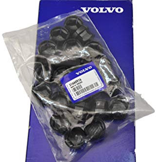 VOLVO Felgenschraubenkappen schwarz komplett OE
