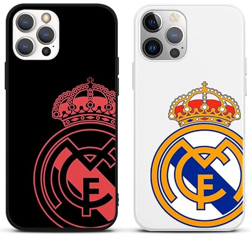 Yomyejisoo 2 Stück Schutzhülle für iPhone 13 iPhone 14 Hülle 6.1, Ultra Dünn Matt Handyhülle mit Soccer Fußball Muster Design, Silikon TPU Junge Männer Stoßfest Protective Cover Case,01