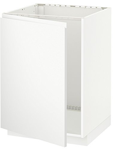 METOD - Mueble bajo para fregadero, 60 x 60 cm, blanco/blanco mate Voxtorp