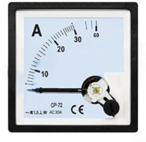 HEIBTENY Amperometro analogico CP-72, tipo di puntatore AC, amperometro analogico, misuratore di corrente (AC 50A)