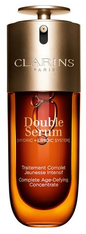 Clarins Double Serum 75ml | Anti Aging Face Serum | Visibly Firms, Smoothes, Boosts Radiance, and Refines Pores | 24H Hydration | All Skin Types