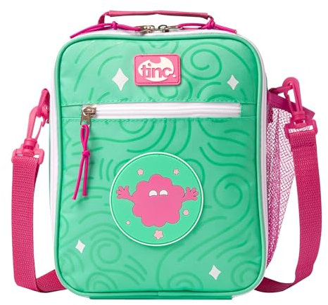 Tinc Kids Insulated Lunch Bag for Boys & Girls With Adjustable Strap & Bottle Holder | Water Resistant Leakproof Cooler Bag for School or Home - Mintee, Mint Green & Pink
