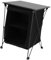 Folding Camping Storage Cabinet, Easy to Assemble, Lightweight 2 Tier Storage Organizer, Cooking Table, Black